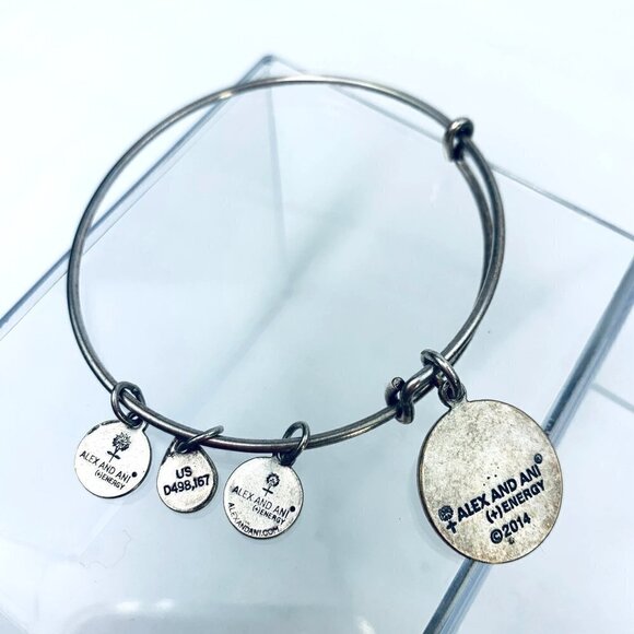 Alex and Ani Silver St. Maarten Charm Bracelet - Expands 2"- 3.5" - Picture 2 of 2